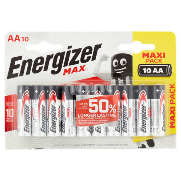 Energizer Max AA Stilo 10 pz