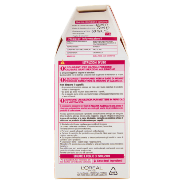 L'Oréal Paris Tinta Capelli Casting Creme Gloss, Senza Ammoniaca, 200 Nero Ebano