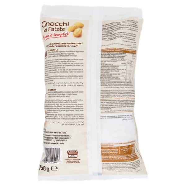 Pizzoli Gnocchi 750 g