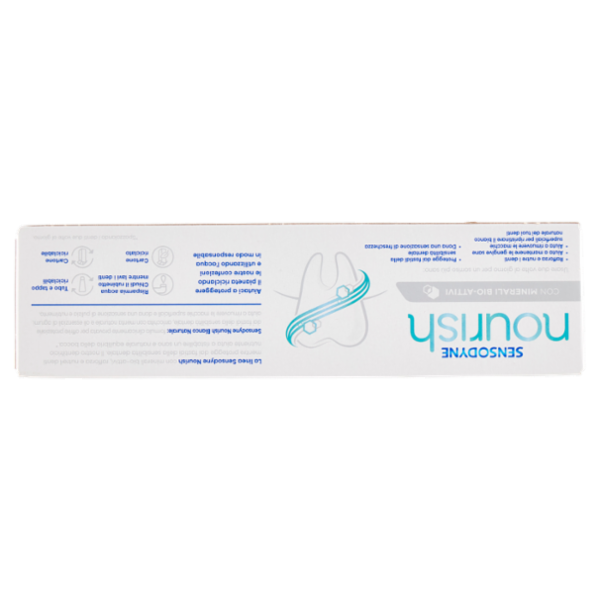 Sensodyne Nourish bianco naturale dentifricio fluoro menta naturale oli essenziali di agrumi 75 ml