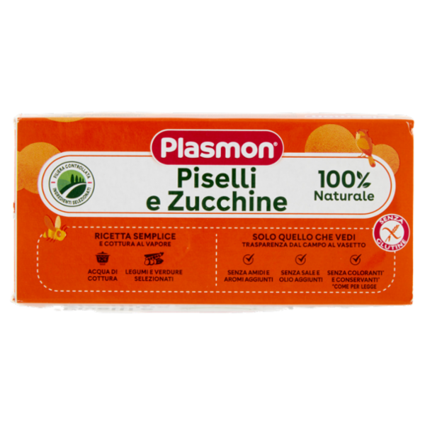 Plasmon Omogeneizzato Piselli e Zucchine 2 x 80 g