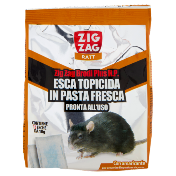 Zig Zag Ratt Brodi Plus H.P. Esca Topicida in Pasta Fresca 150 g