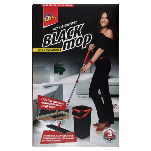 Super5 Black mop Kit Pavimenti