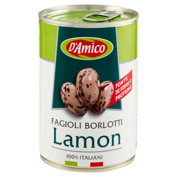 D'Amico Fagioli Borlotti Lamon 400 g