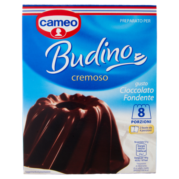 cameo Preparato per Budino cremoso gusto Cioccolato Fondente 2 x 88 g