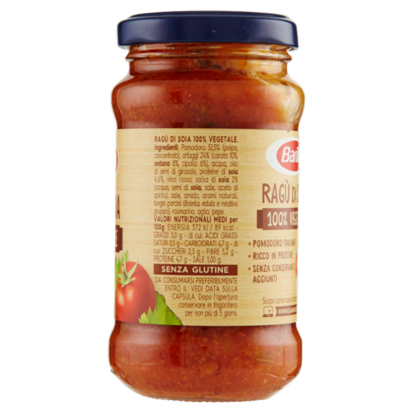 Barilla Sugo Ragù di Soia Vegan Condimento per Pasta 195 g