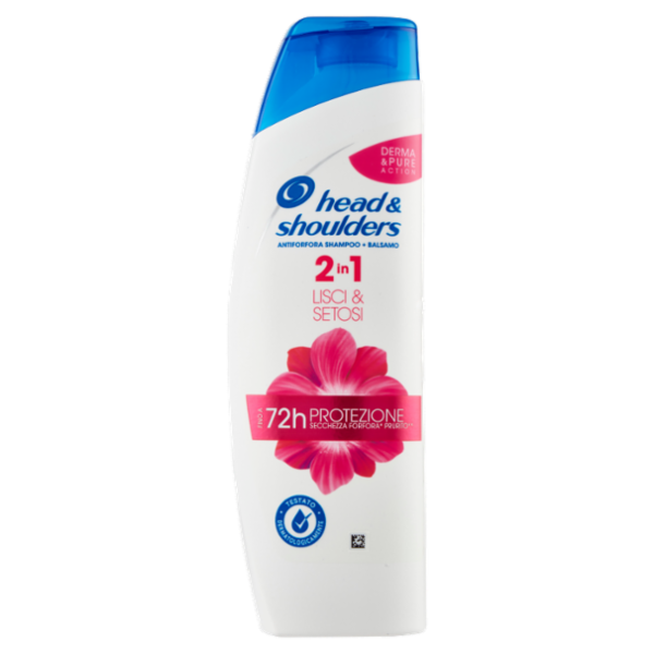 Head & Shoulders Shampoo Antiforfora + Balsamo 2in1 Lisci e Setosi 225 ml