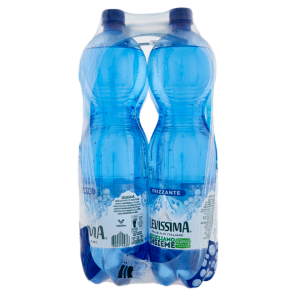 LEVISSIMA, Acqua Frizzante R-PET 25% 6 x 1,5 L