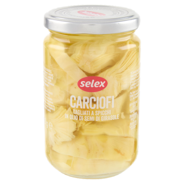 Selex Carciofini Tagliati in Olio di Semi di Girasole 280 g