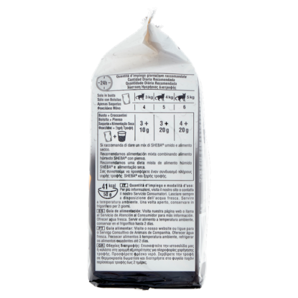 Sheba Délices du Jour in Salsa Cibo Umido Gatto con Pollo e Tacchino 6 x 50 g