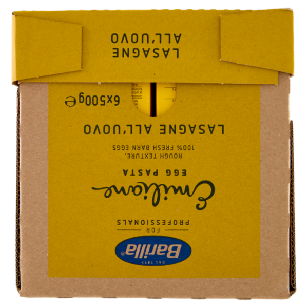 Barilla for Professionals Emiliane Pasta uovo Lasagne Catering Food Service 6 x 500g