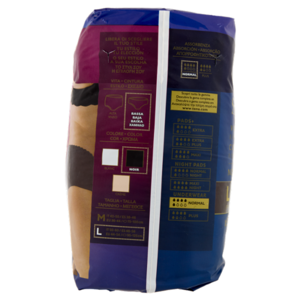 Tena Silhouette Noir Vita Bassa Normal L 9 pz