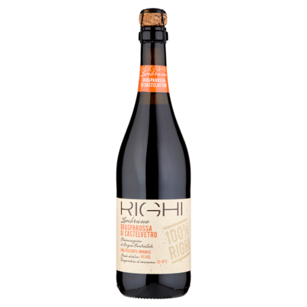 Righi Lambrusco Grasparossa di Castelvetro DOC amabile 100% Righi 750 ml