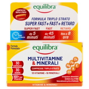 Equilibra Multivitamine & Minerali Compresse Triplo Strato 30 x 1,35 g