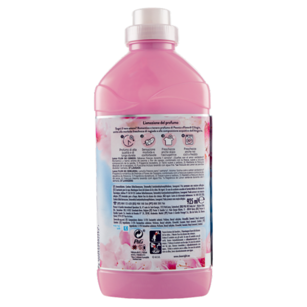 Lenor Ammorbidente Bucato 37 Lavaggi Fiore di Ciliegio, 925 ml