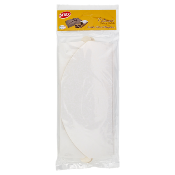 Selex Patisserie Scatola Dolci Rettangolare in Cartone Bianca 15x32 cm 2 pezzi