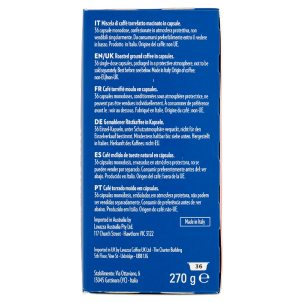 Lavazza A Modo Mio crema e gusto 36 Capsule 270 g