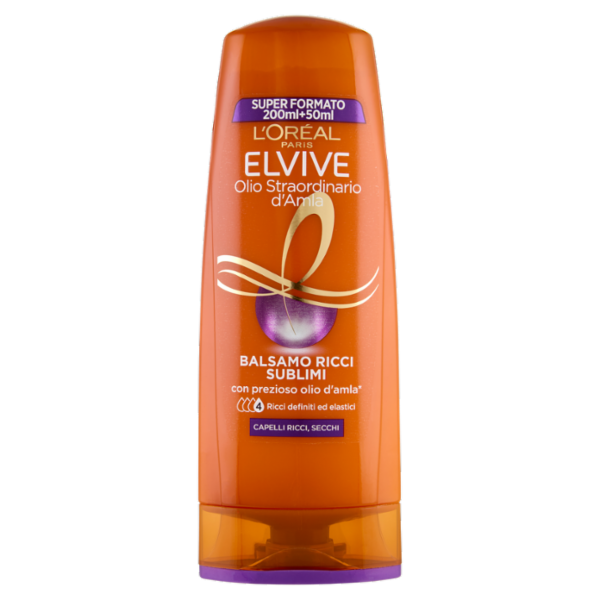 L'Oréal Paris Balsamo Elvive Olio Straordinario Ricci Sublimi, Per Capelli Ricci e Secchi