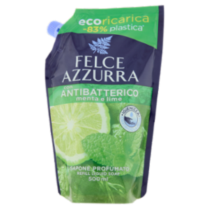 Felce Azzurra Con Antibatterico Menta e Lime Sapone Profumato Refill 500 Ml