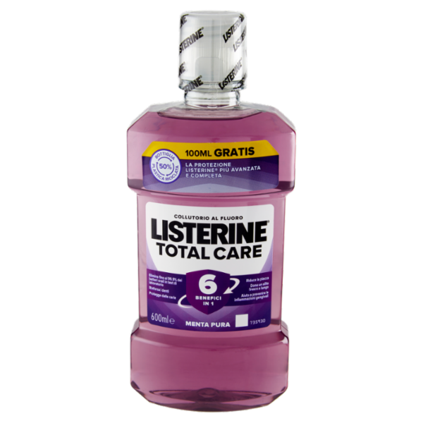 Listerine Total Care Menta Pura 600 ml