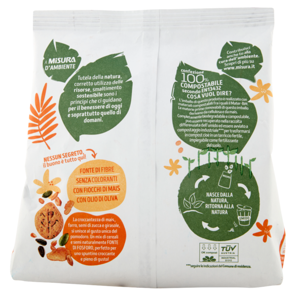 Misura Natura Ricca Snack Croccanti con Farro, Semi di Zucca e Girasole 7 x 32 g