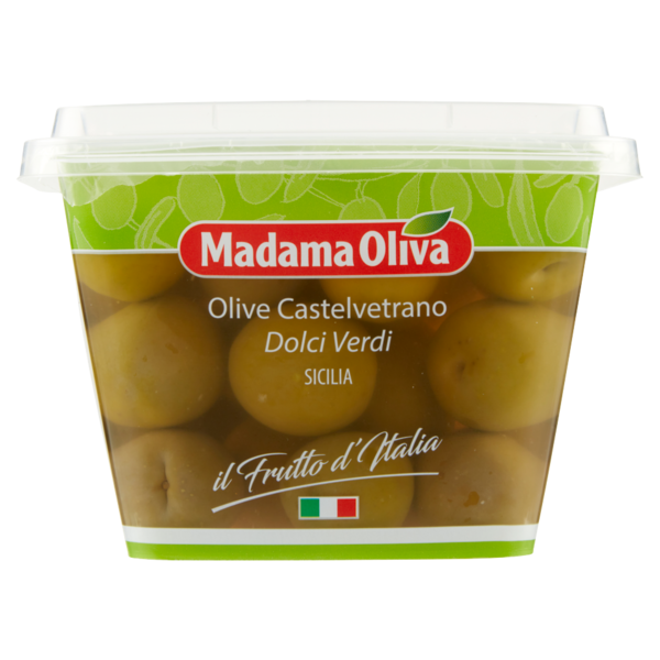Madama Oliva il Frutto d'Italia Olive Castelvetrano Dolci Verdi 480 g