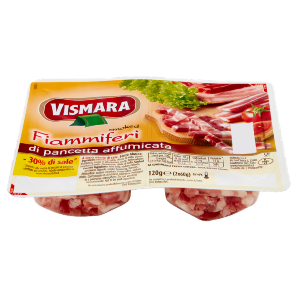Vismara Fiammiferi di pancetta affumicata 2 x 60 g