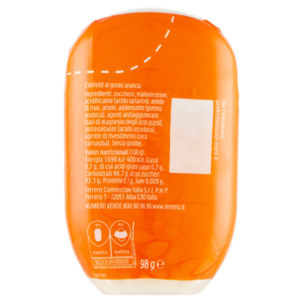 tic tac orange 200 Confetti 98 g