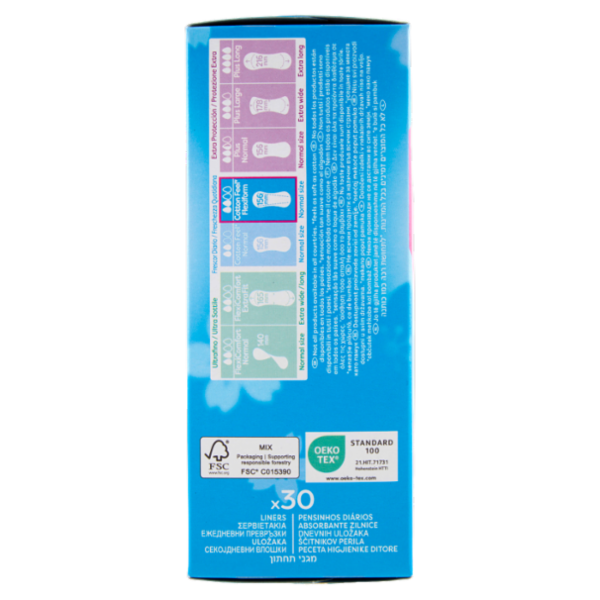 Carefree Cotton Feel* Flexiform Senza Profumo Salvaslip 30 pz