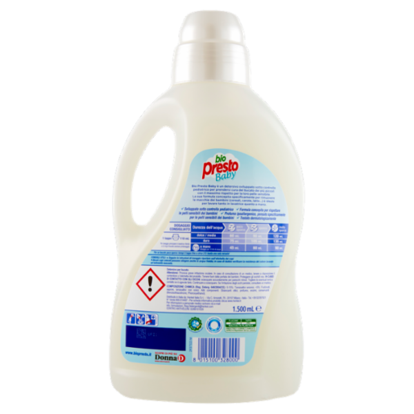 BIO PRESTO Liquido Baby 25 Lavaggi 1.500 ml