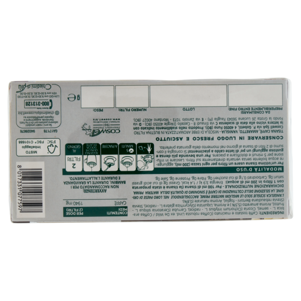 L'Angelica Le Tisane Emozioni al Caffè Caffè Amaretto & Vaniglia Tono e Ricarica 15 Filtri 27 g