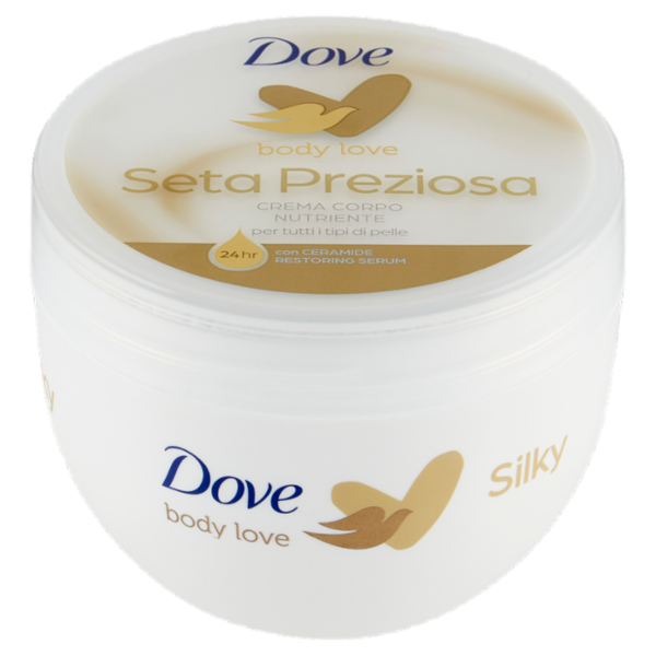 Dove body love Crema Corpo Nutriente Seta Preziosa per tutti i tipi di pelle 300 ml