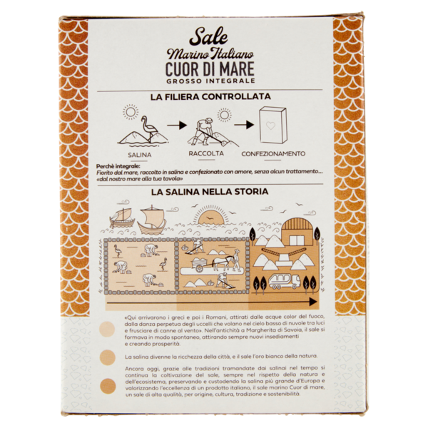 Cuor di Mare Sale Marino Italiano Grosso Integrale 1000 g