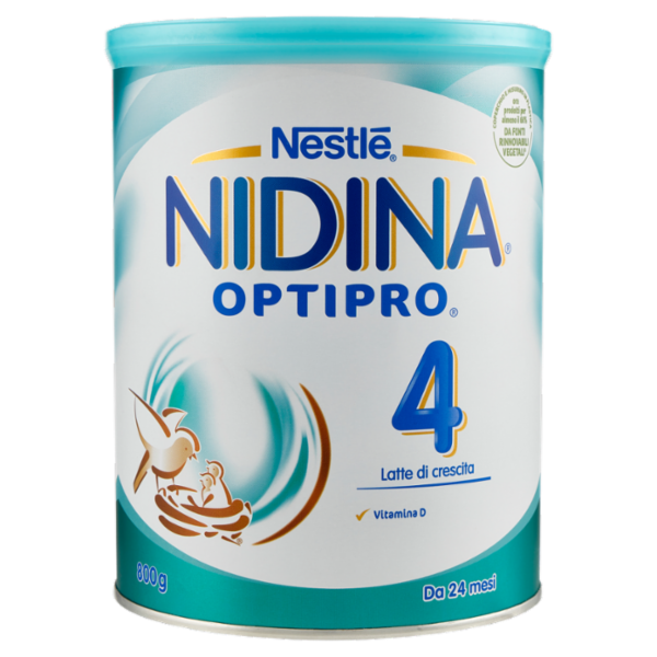 NESTLÉ NIDINA Optipro 4 da 24 mesi Latte di crescita in polvere latta da 800 g