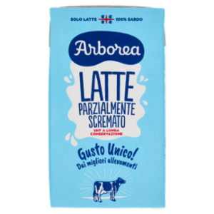 Arborea Latte Parzialmente Scremato UHT a Lunga Conservazione 1000 Ml