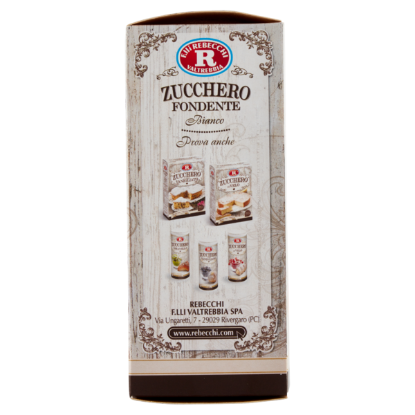 F.lli Rebecchi Valtrebbia Pasticceria Creativa Zucchero Fondente Bianco 250 g