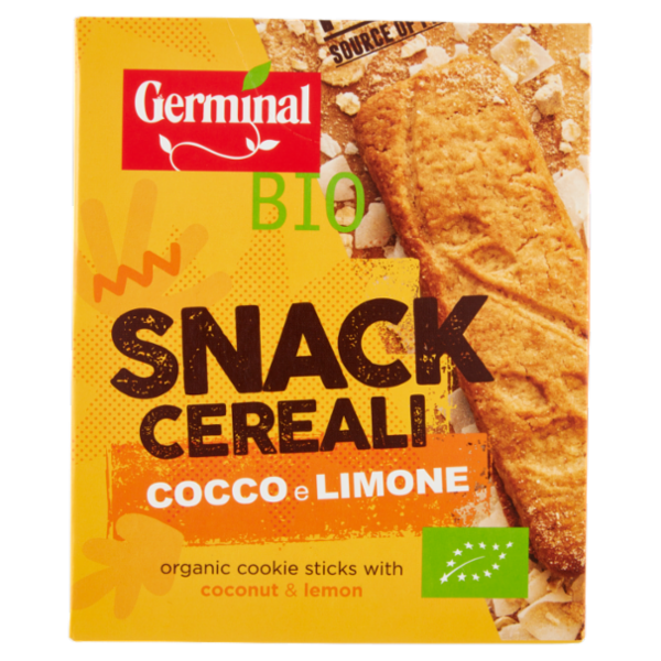 Germinal Bio Snack Cereali Cocco e Limone 6 x 18,3 g