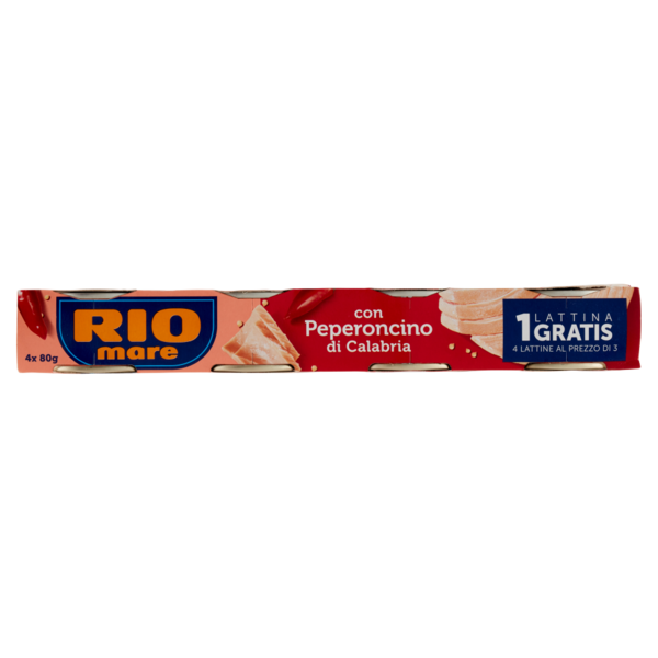 Rio mare Tonno all'Olio di Oliva con Peperoncino di Calabria 4 x 80 g