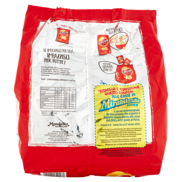 Cipster The Original Chips di Patate Multipack x6 - 132g