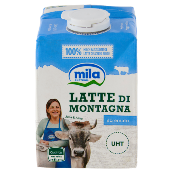 mila Latte di montagna UHT scremato 500 ml