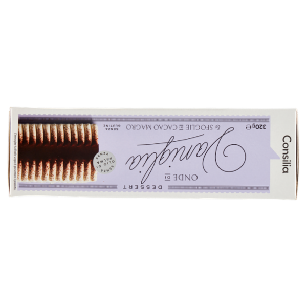 Consilia Dessert Gelato Vaniglia con Copertura al Cacao Magro 320 g