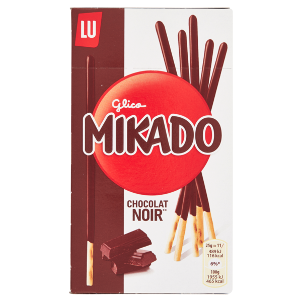 Mikado, biscotto ricoperto di cioccolato fondente - 75g