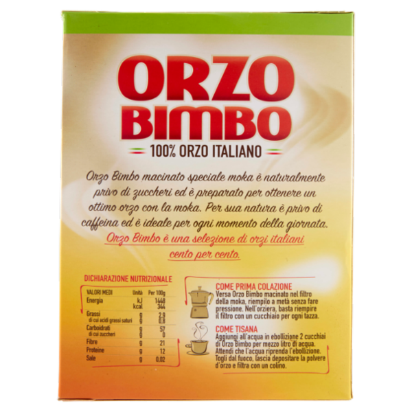 Orzo Bimbo macinato per moka da orzo 100% italiano - 500 g