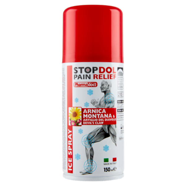 Pharmadoct Stop Dol Pain Relief Ice Spray Arnica Montana & Artiglio del Diavolo 150 ml