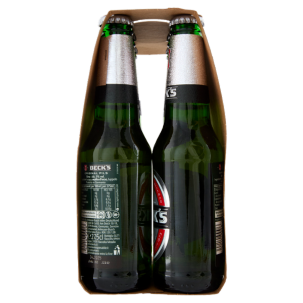 BECK'S Birra pilsner tedesca bottiglia 6x27,5cl