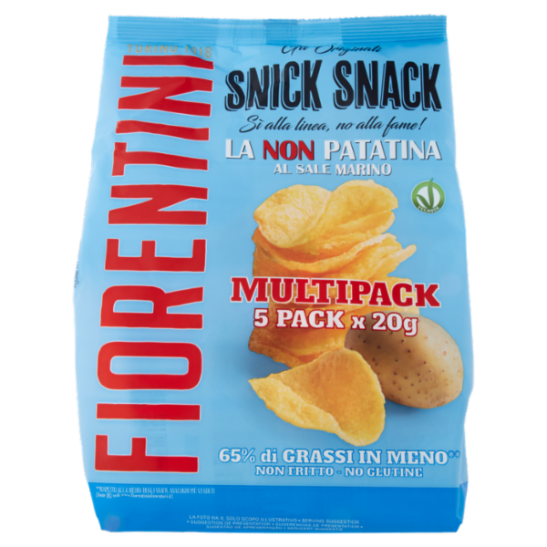 Fiorentini gli Originali Snick Snack la Non Patatina al Sale Marino 5 x 20 g