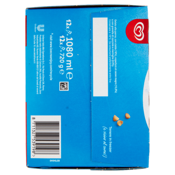 Cornetto Algida Classico 12 x 60 g