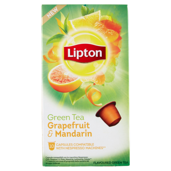 Lipton Green Tea Grapefruit & Mandarin 10 capsule 25 g