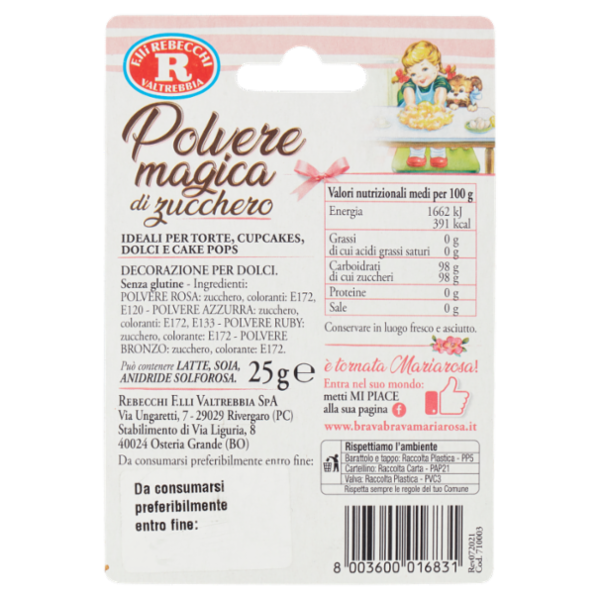 Mariarosa Polvere Magica di Zucchero Bronzo 25 g