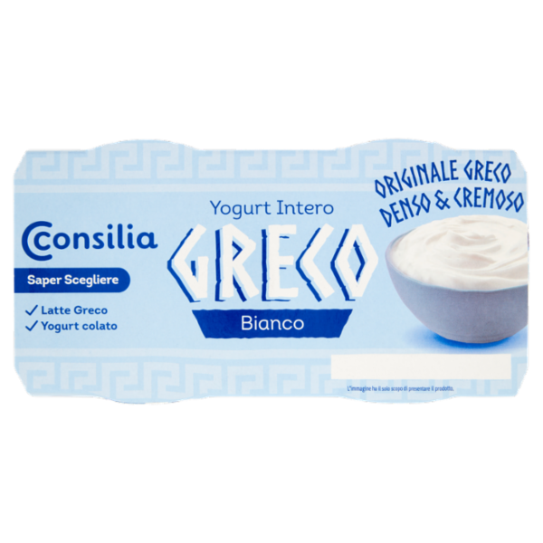 Consilia Saper Scegliere Yogurt Intero Greco Bianco 2 x 150 g